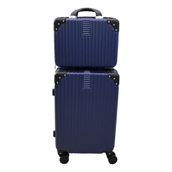 Set 2 Pzs Maleta De Viaje Rigida Mano Carry On 10 Kgs 20 Pul Azul 5863