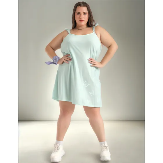 Vestido Solero De Algodon Verano Mujer En Talles Grandes