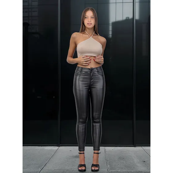 Pantalon Engomado Clásico Mujer Moom