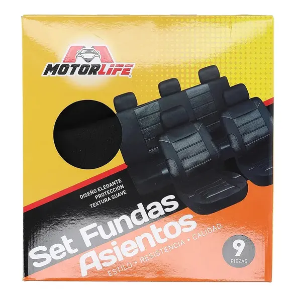 Cubre Asiento Negro 9pzs Especial Volkswagen Amarok Highline Negro