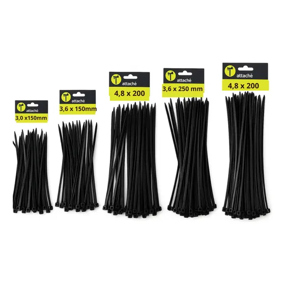 Kit 500 Fita Hellerman Cinta Plástica Enforca Gato 5 Tamanho