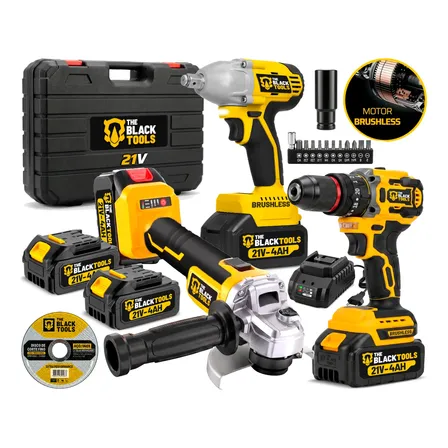 Kit Multi Ferramentas A Bateria 3 Em 1 Brushless Acessórios