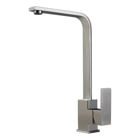 Canilla Griferia Monocomando Cocina Acero Inoxidable Gadnic Color Plateado
