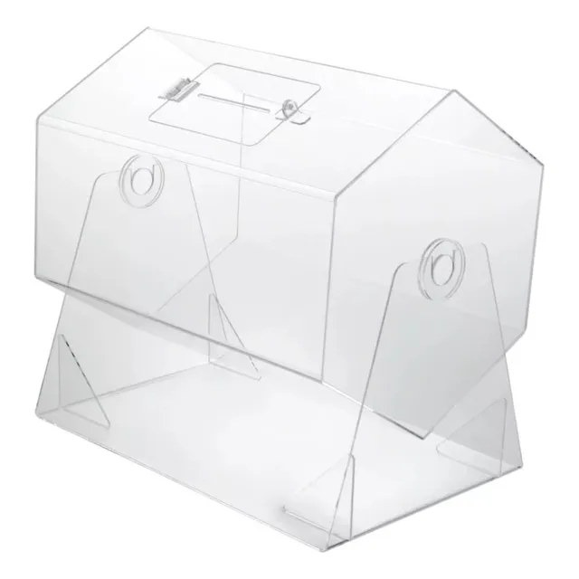 Biombo En Acrílico Para Sorteo 30x25cm