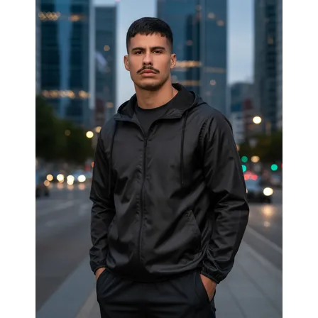 Jaqueta Corta Vento Masculina Resistente Forrada Com Capuz