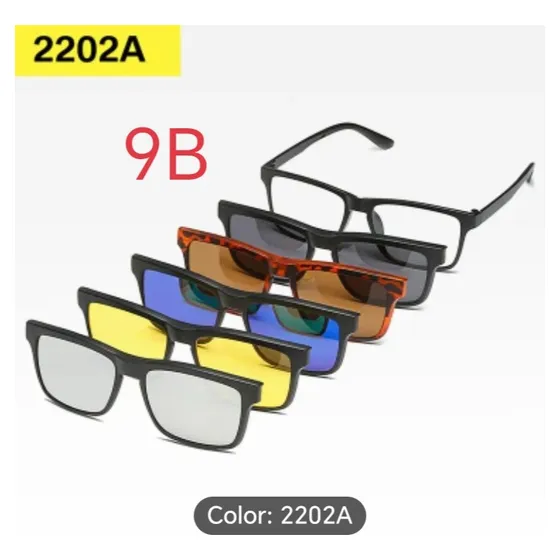 Marcos Gafas-lentes 6 En 1 Con Clips Magnéticos