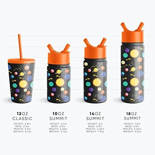 Vaso Clasico Para Niño Niña Pequeña Tapa Popote Silicona