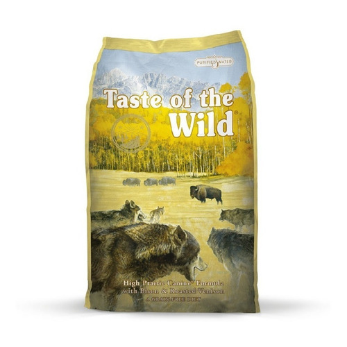 Alimento Taste of the Wild High Prairie para perro adulto todos los tamaños sabor bisonte asado y venado asado en bolsa de 12.2kg