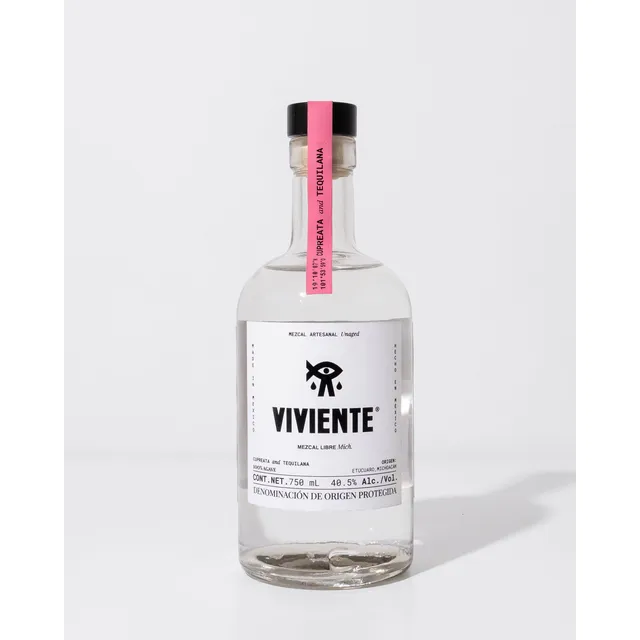 Mezcal Viviente Ensamble Cupreata Y Tequilana 750 Ml