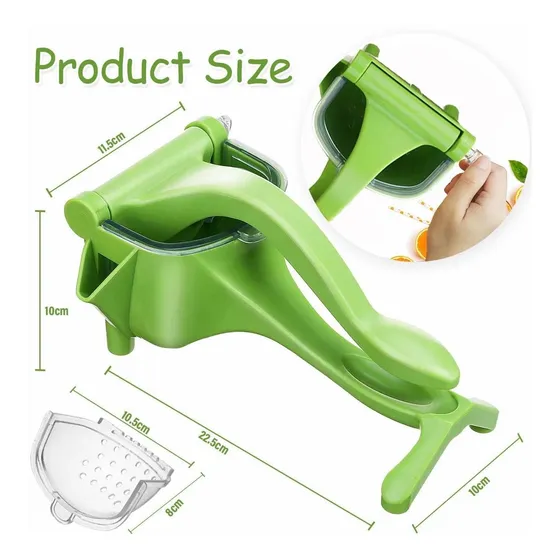 Exprimidor Manual Fruta Limon Mano Portatil Citrica (verde)