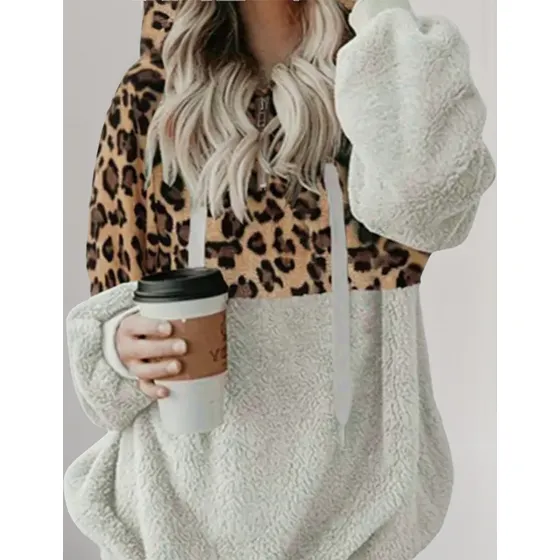 Buzo Canguro Animal Print Cremallera Capucha Uniteduy