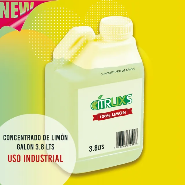 Zumo Concentrado De Limon 100% Natural  Galon 3.8 L
