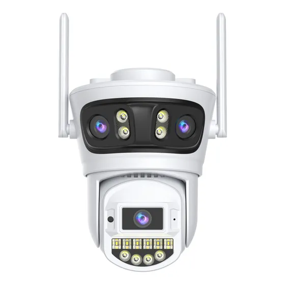 Camara Seguridad Ip Wifi Triple Lente Ultra Hd Exterior 5ghz