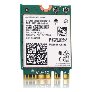 Placa Wireless Wi-fi 6e Intel Ax210 2.4gb Dell G3 3590 3579 Placa Wireless Wi-fi 6e Intel Ax210 2.4gb Dell G3 3590 3579