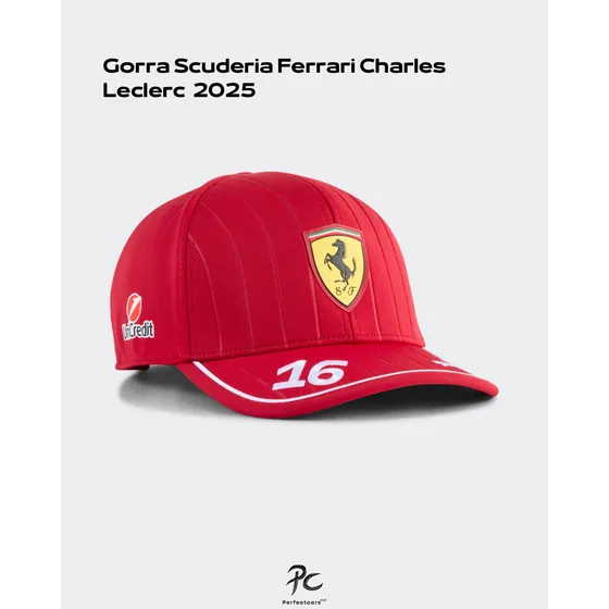 Gorra Ferrari Charles Leclerc 2025 Original