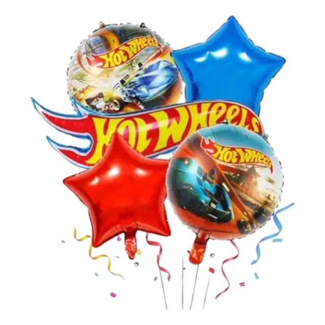 Set De Globos 5 Piezas Diferentes Diseños Para Cumpleaños
