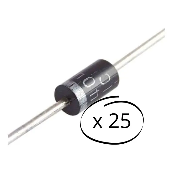 Diodo Rectificador 1n4007 1a 1000v ( 25 Pzas )