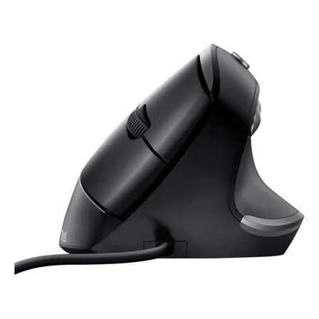 Mouse Vertical Ergonomico Trust Bayo Alambrico Color Negro