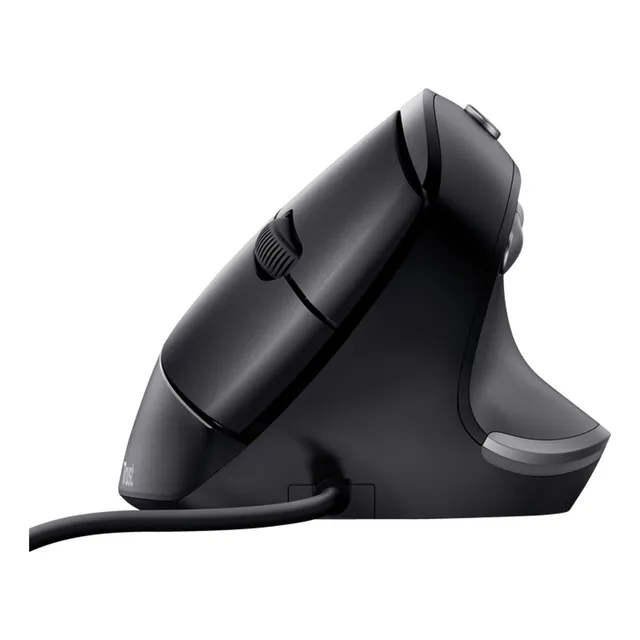 Mouse Vertical Ergonomico Trust Bayo Alambrico Color Negro