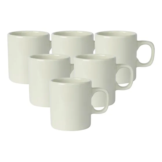 6 Caneca Cafezinho 100 Ml Resinada Sublimação Importada Mini