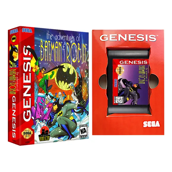 Jogo Adventures Of Batman & Robin Para Mega Drive Caixa