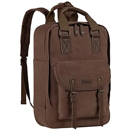 Mochila Vaschy Para Hombre Mujer, Cuero Vintage Y16f5