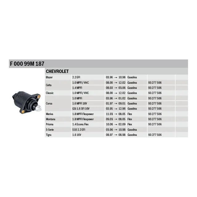 Motor Paso A Paso Suzuki Fun 1.0 1.4 Bosch F00099m187