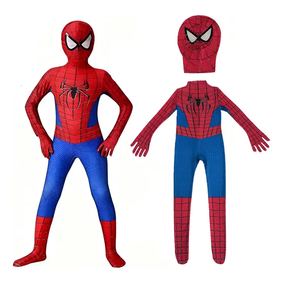 Disfraz De Spiderman Traje Niños Cosplay Anime Araña Ropa Disfrace De Halloween