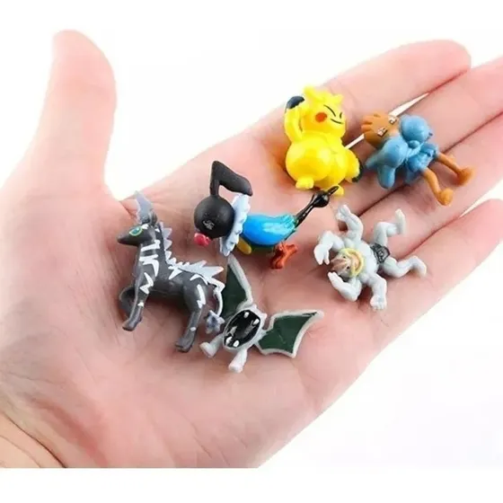 Set De 72 Minifiguras Pokemon / Figuras De Accion Coleccion
