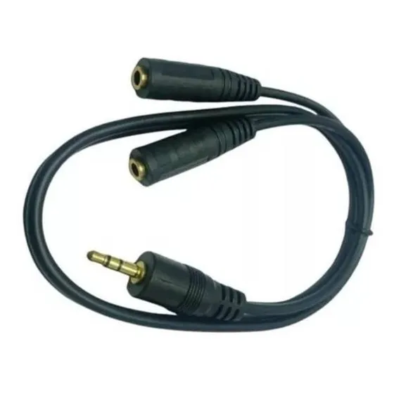 Cable De Audio Splitter Plug Y Macho Jack 3.5mm A 2 Hembra 