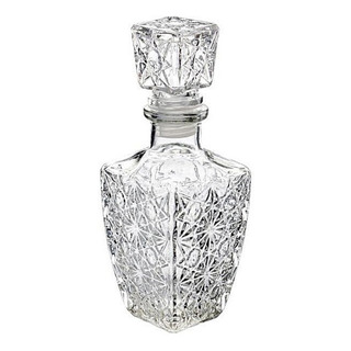 Licorera Diamante Chica 250ml Vidrio Cristal Envase Licorera Diamante Chica 250ml Vidrio Cristal Envase