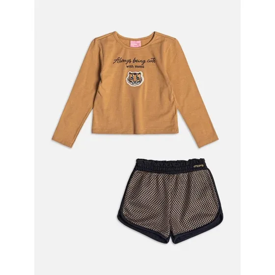 Conjunto Short De Tela - Momi