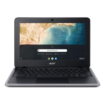 Notebook Acer Chromebook C733 preta 11.6", Intel Celeron N4020  4GB de RAM 32GB SSD, Intel UHD Graphics 600 60 Hz 1366x768px Google Chrome