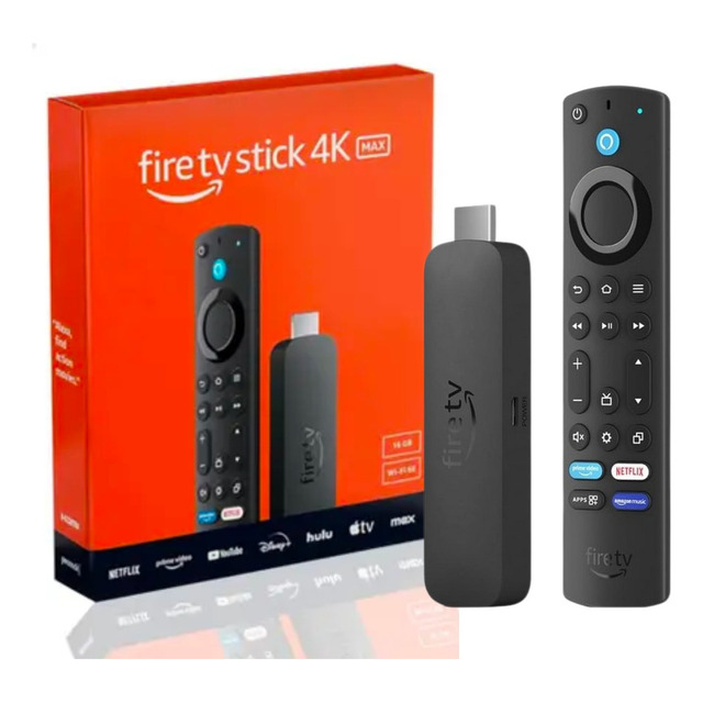 Amazon Fire Tv Stick 4k Max 16gb Wifi 6 Alexa Controle Voz Amazon Fire Tv Stick 4k Max 16gb Wifi 6 Alexa Controle Voz