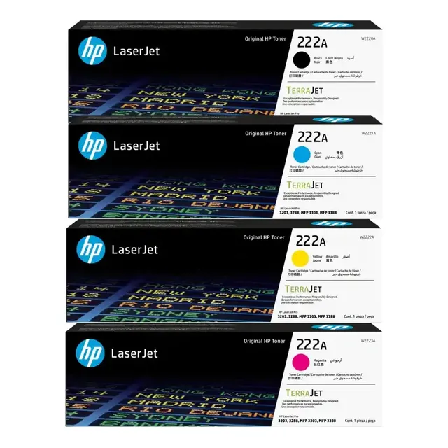Kit Toners Hp 222a Para Laserjet 3303fdw