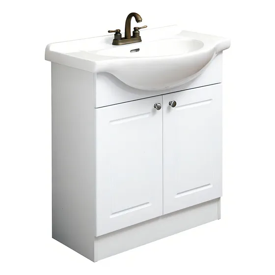 Mueble De Baño Blanco 760x327x860cm Con 2 Puertas Y Con Bac