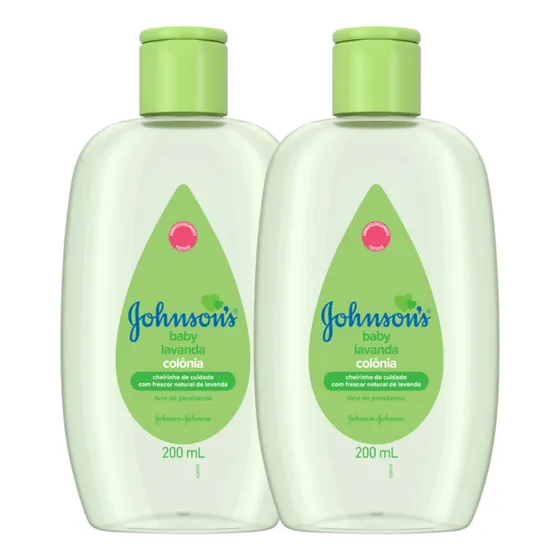 Colônia Johnson's Baby Lavanda - 200ml - 2 Unidades