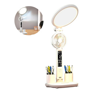 Luminária De Mesa Com Ventilador Dobravel Com Led Ajustavel Luminária De Mesa Com Ventilador Dobravel Com Led Ajustavel