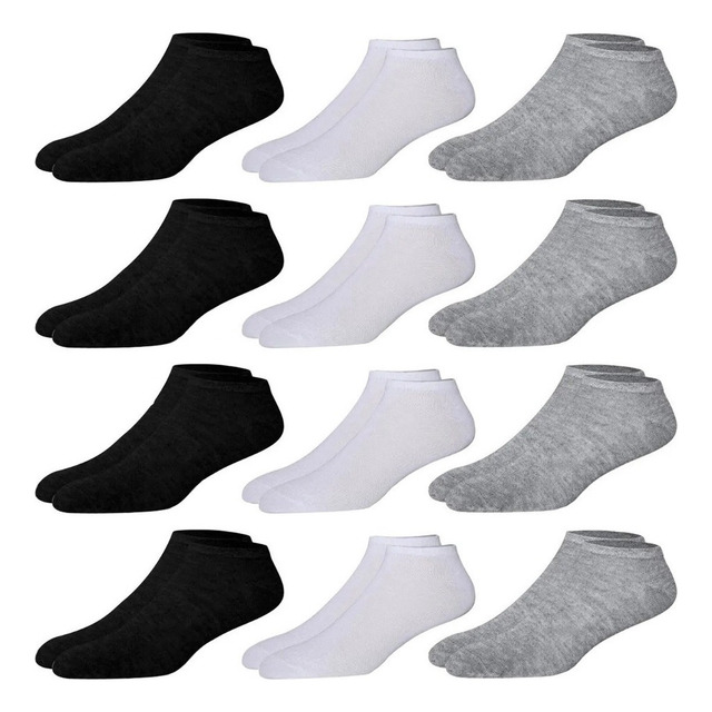 Kit 12 Pares Meia Soquete Cano Curto Preto 38 Ao 44 Premium Kit 12 Pares Meia Soquete Cano Curto Preto 38 Ao 44 Premium