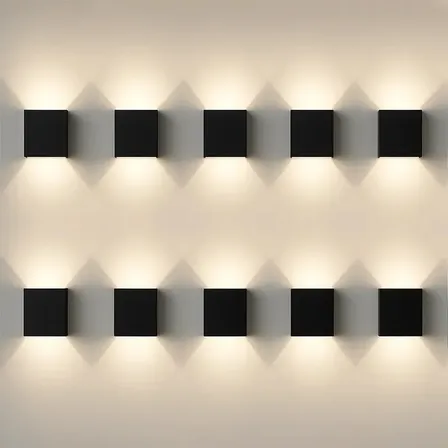Kit 10 Arandela Led Externa Aura 4w 3000k Ip65 Preto Alut