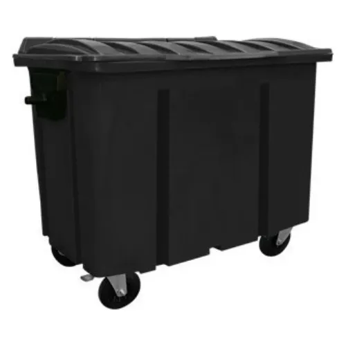 Contentor Lixeira 500 Litros Com Rodas Tampa Cor Azul Cor Preto