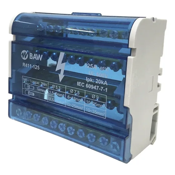 Repartidor Distribuidor Tetrapolar 4x11 125a Baw 11 Contacto
