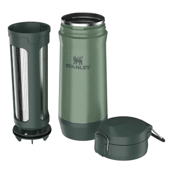 Yerbera Stanley Classic Stay Fresh 500gr Verde Despolvillador De Yerba Mate Tamizador Saca Polvo