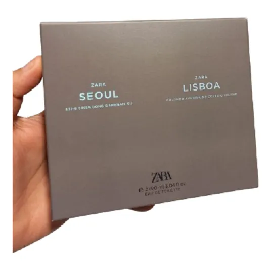 Set 2x1 Perfumes Zara Man Seoul Y Lisboa 90ml C/u Hombre Volumen De La Unidad 90 Ml