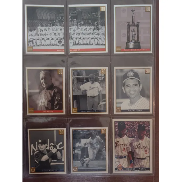 Barajitas Béisbol Leones Del Caracas Set R.cedeño Y Otros