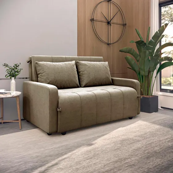 Sofá Cama Para Sala De Estar Amora New Suede Matrix