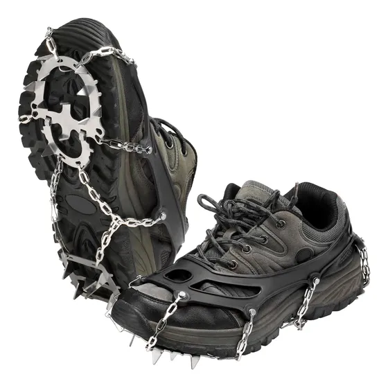 Botas Antideslizantes Para Hielo Y Nieve De 18 Puntas Con Bo