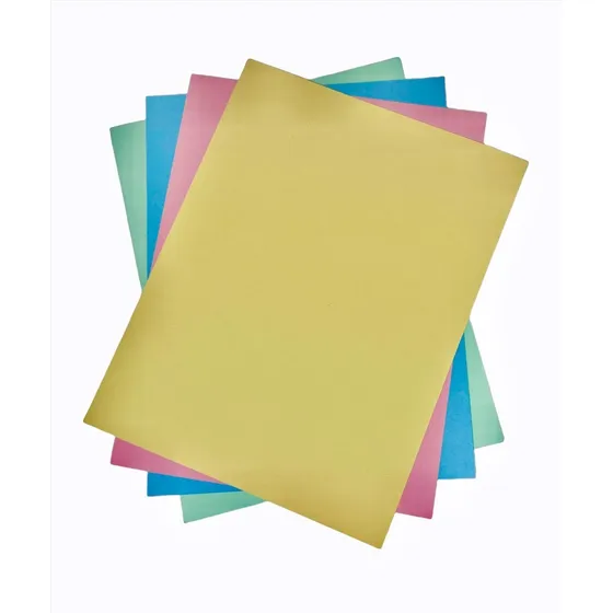 Cartulina Colores Mixtos 230grs Tamaño Carta 50 Hojas