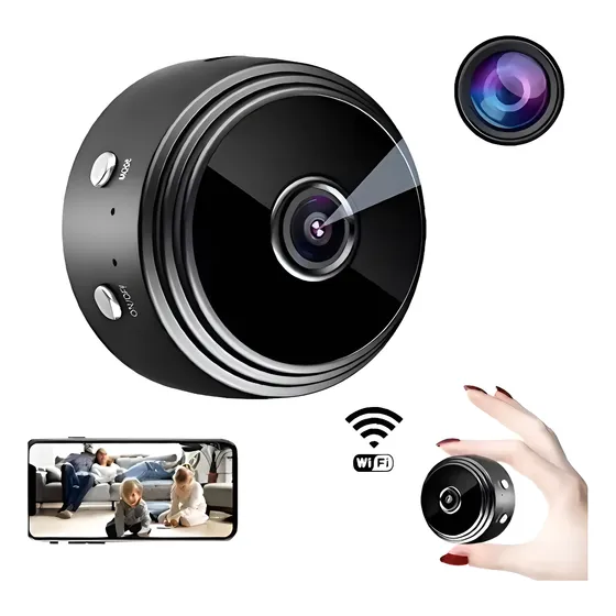 Mini Cámara Oculta Espía Inalámbrica Wifi Magnética Hd 1080p