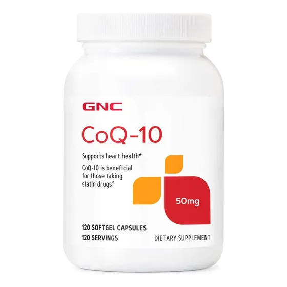 Coq10 50 Mg Gnc 120 Cápsulas Blandas